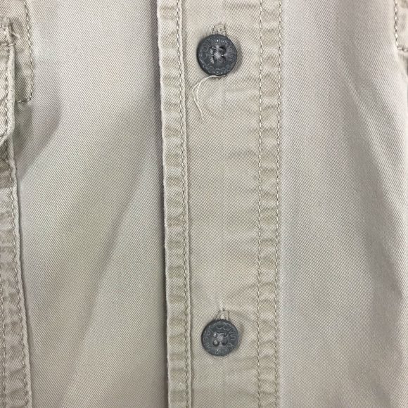 VTG vintage Calvin Klein Tan Button Up Shirt L - Picture 6 of 6